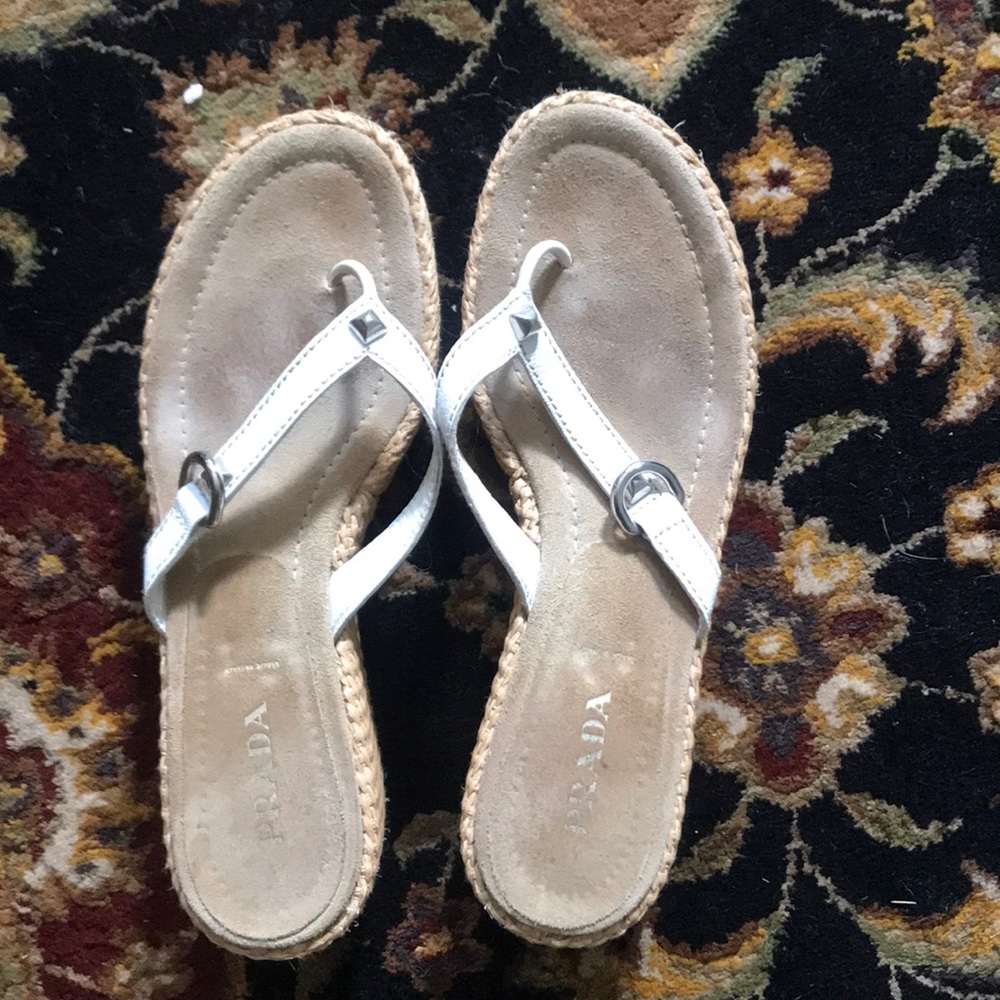 Platform Prada flip flop